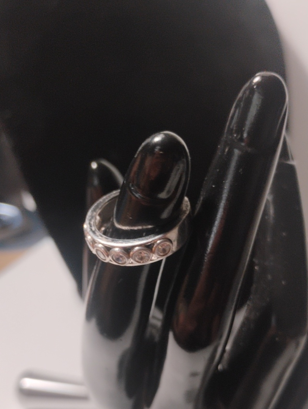 925 sterling silver bling ring size 7 - Picture 2 of 6